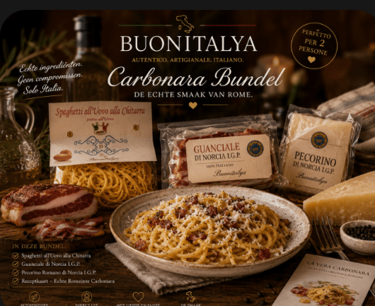 Carbonara Kit  Authentieke Italiaanse pasta set