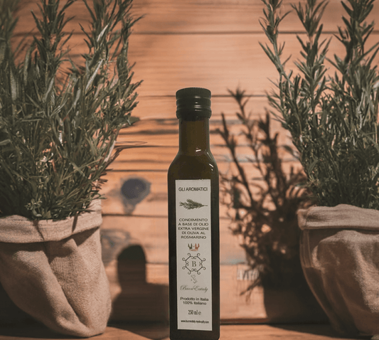 aromatische olijfolie extra vergine rozemarijn